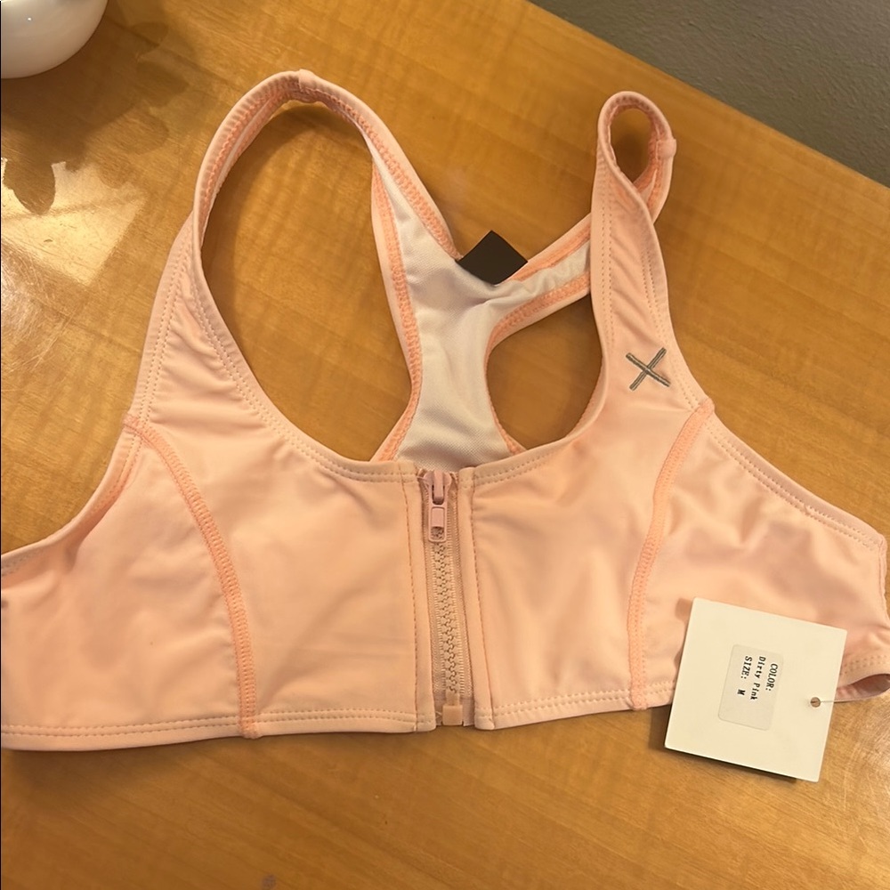 Boutine LA Pink Bikini Racerback top size Medium NEW WITH TAG